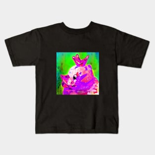 THE DUCK KING, AVEC CROWN Kids T-Shirt